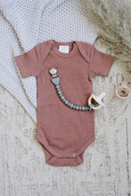 Load image into Gallery viewer, Sweetie Strap™ Silicone One-Piece Pacifier Clips: Buttercream