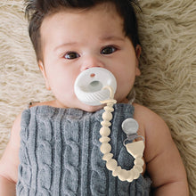 Load image into Gallery viewer, Sweetie Strap™ Silicone One-Piece Pacifier Clips: Buttercream