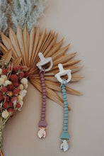Load image into Gallery viewer, Sweetie Strap™ Silicone One-Piece Pacifier Clips: Buttercream
