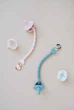 Load image into Gallery viewer, Sweetie Strap™ Silicone One-Piece Pacifier Clips: Buttercream