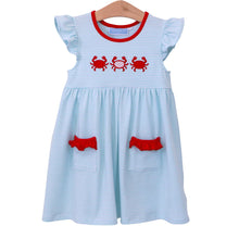 Load image into Gallery viewer, Trotter Street- Crab Trio Flutter Dress
