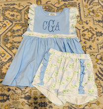 Load image into Gallery viewer, Blue Hydrangea Short Set