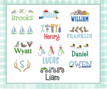 Load image into Gallery viewer, Blue Gingham Bubble