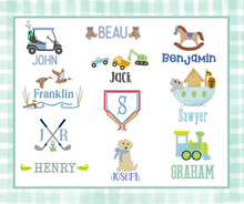 Load image into Gallery viewer, Blue Gingham Bubble