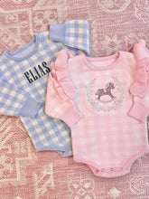 Load image into Gallery viewer, Pink Ruffle Gingham Bubble