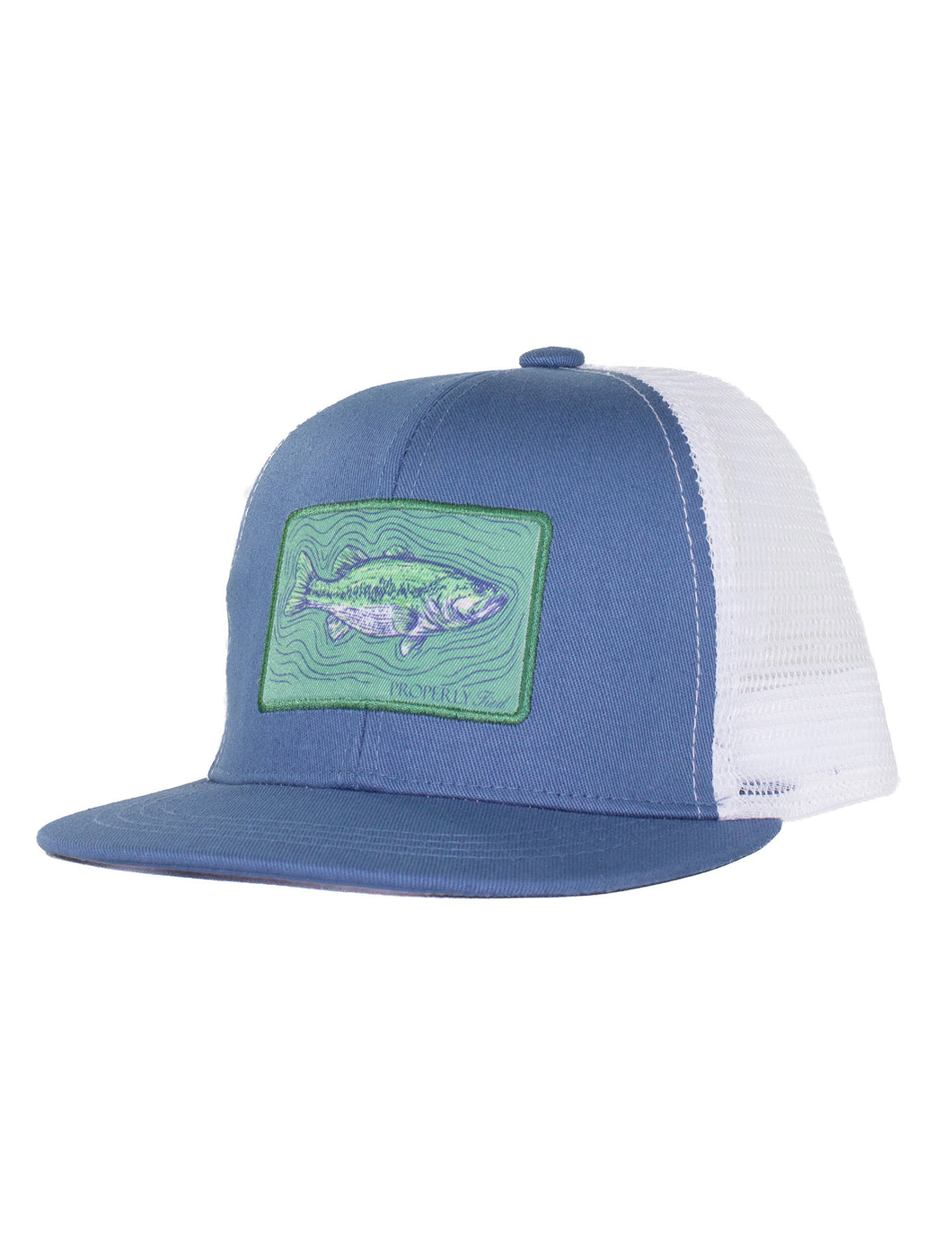 Properly Tied- Boys Trucker Hat Spotted Bass
