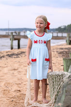 Load image into Gallery viewer, Trotter Street- Crab Trio Flutter Dress
