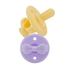 Load image into Gallery viewer, Sweetie Soother™ Pacifier Sets (2-pack): Toast + Buttercream Braids