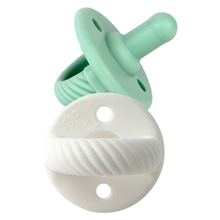 Load image into Gallery viewer, Sweetie Soother™ Pacifier Sets (2-pack): Toast + Buttercream Braids