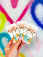 Load image into Gallery viewer, Matte Flower Hoops: Matte White / Round