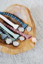 Load image into Gallery viewer, Sweetie Strap™ Silicone One-Piece Pacifier Clips: Buttercream