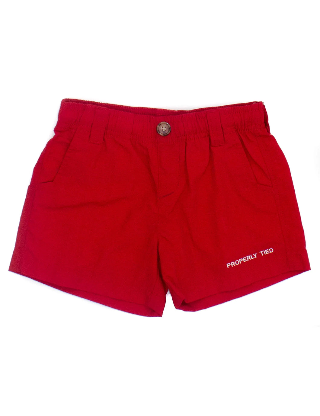 Properly Tied - Red- Mallard Shorts
