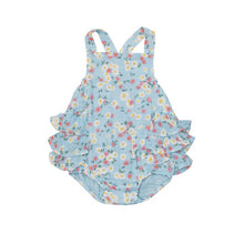Load image into Gallery viewer, RUFFLE SUNSUIT - SWEET CHAMOMILE
