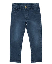 Load image into Gallery viewer, RuffleButts - Girls Medium Wash Denim Skinny Jeans
