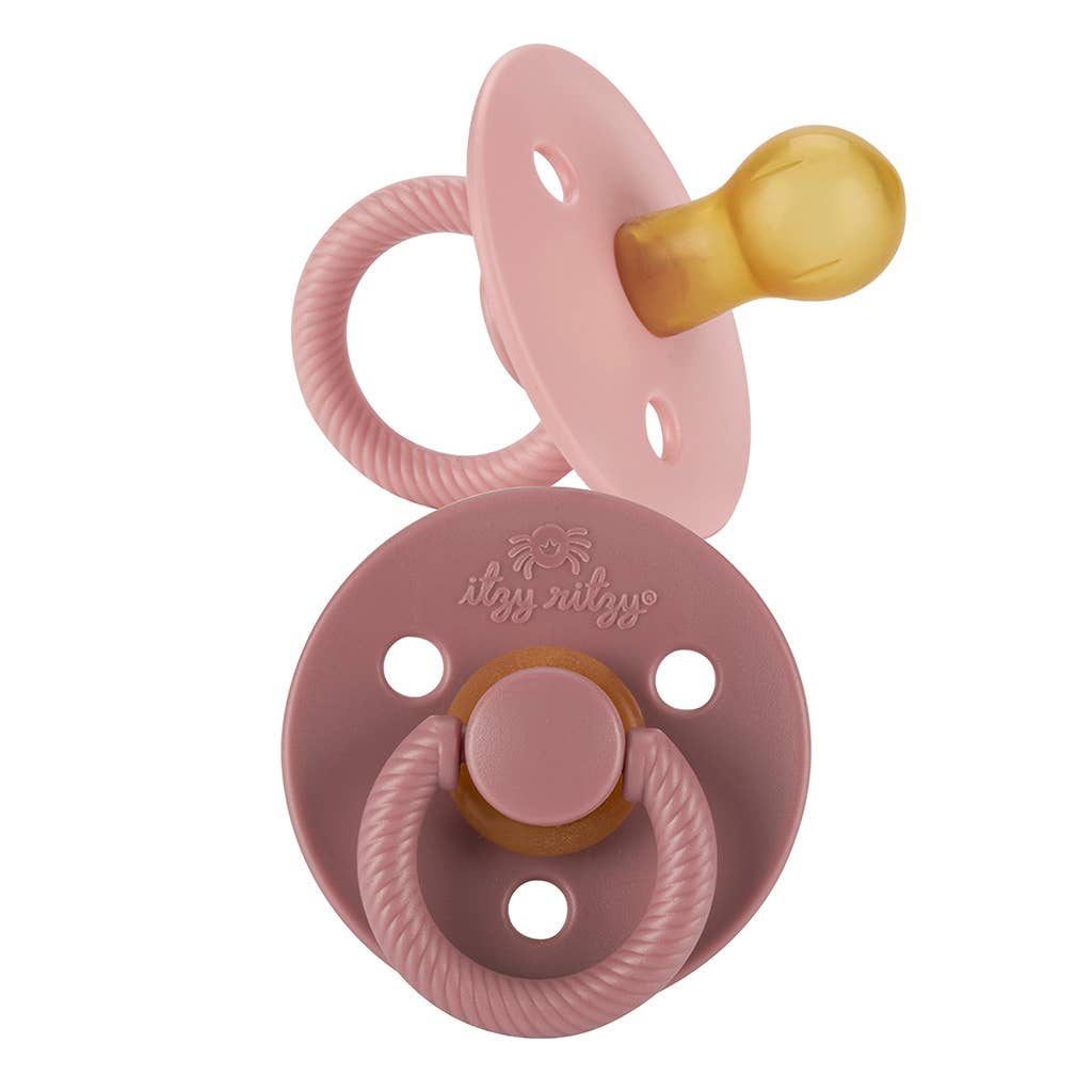 Itzy Soother™ Natural Rubber Pacifier Sets - 2 pk - Blossom