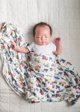 Load image into Gallery viewer, Copper Pearl - Knit Swaddle Blanket - Diesel
