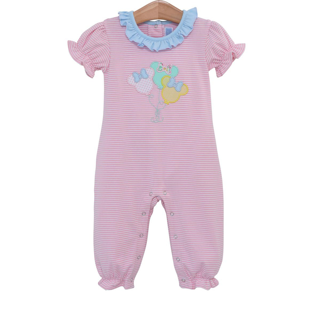 Mouse Balloon Applique Ruffle Romper - Trotter Street