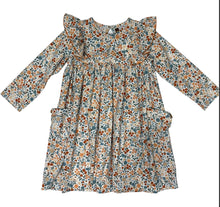 Load image into Gallery viewer, Autumn Blooms Geo Long Sleeve Dress
