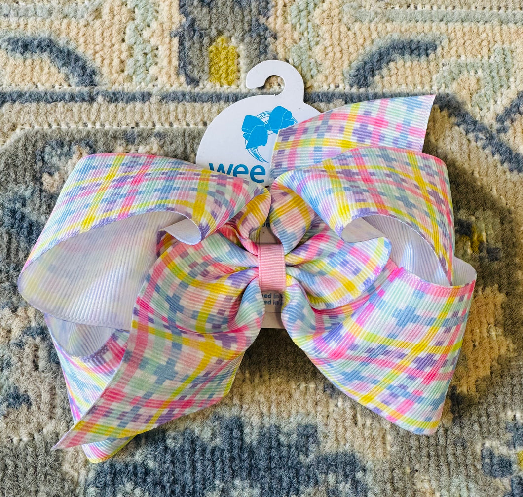 Multicolor Stripe King Wee One Bow