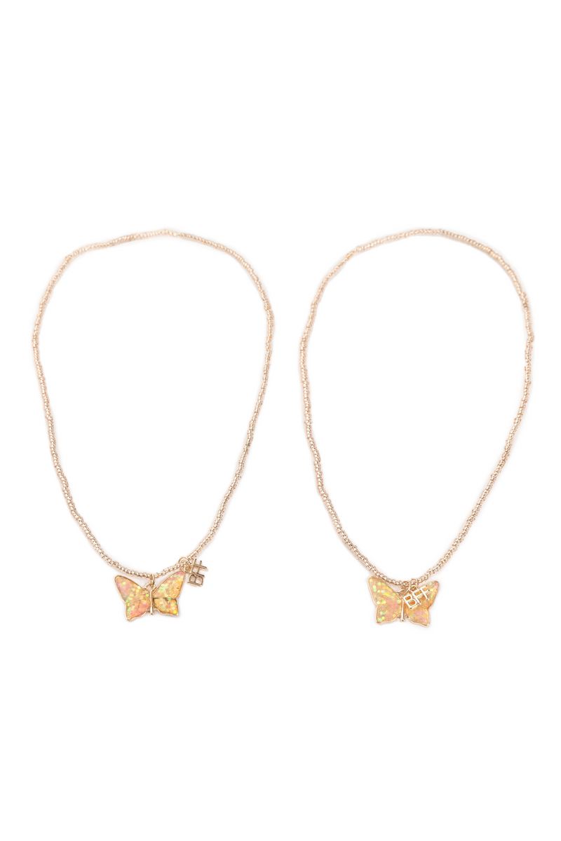 Great Pretenders - BFF Butterfly Share & Tear Necklace 2 Pcs