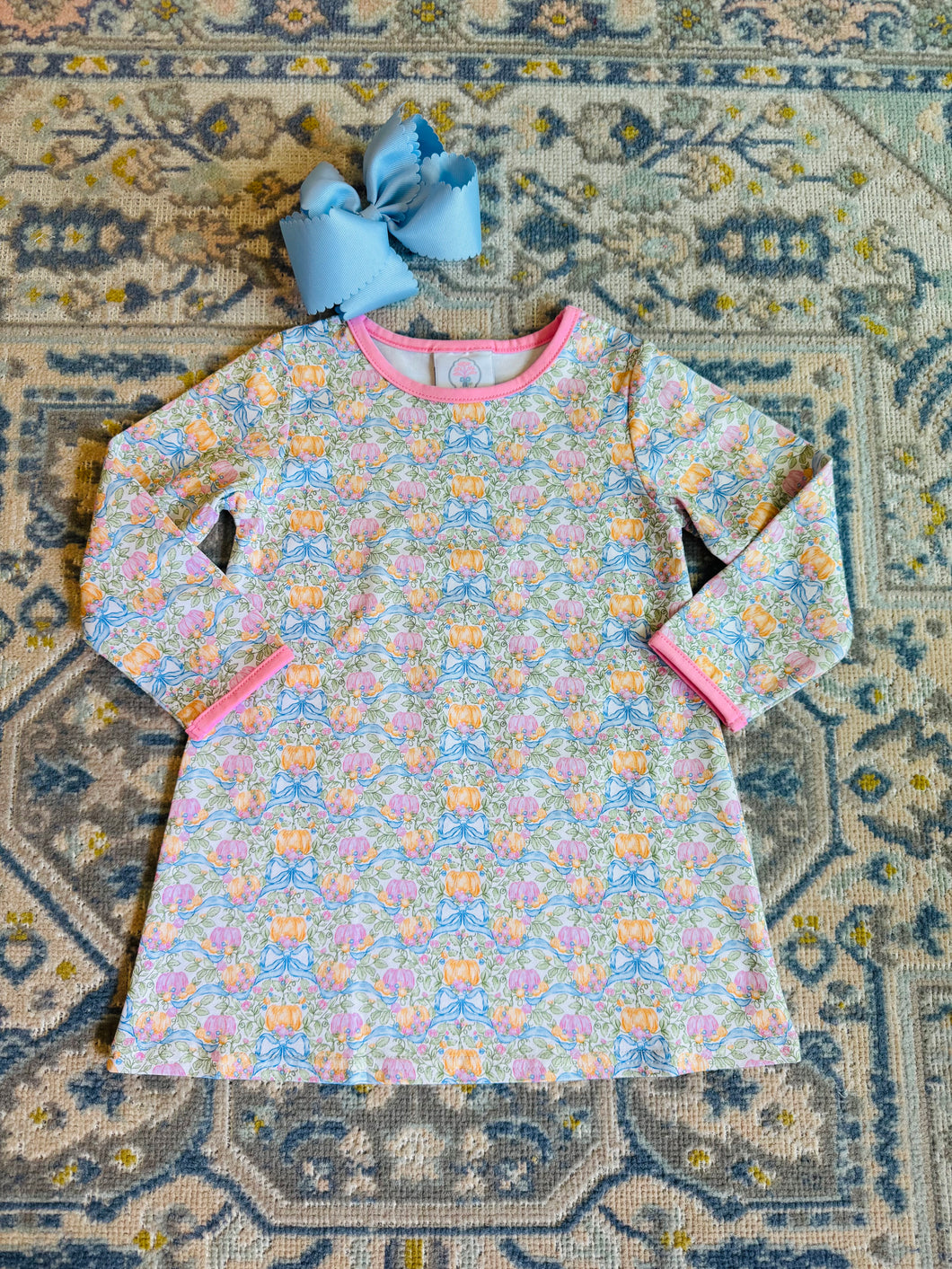 Pumpkin Patch Prep Susie Swing LS Dress