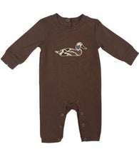 Load image into Gallery viewer, Camo Duck Appliqué Romper
