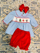 Load image into Gallery viewer, Nutcracker Smocked Bloomer Set
