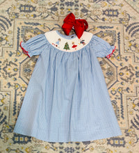 Load image into Gallery viewer, Nutcracker Smocked Bishop Dress
