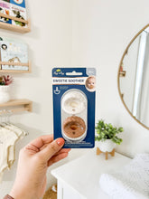 Load image into Gallery viewer, Sweetie Soother™ Pacifier Sets (2-pack): Toast + Buttercream Braids
