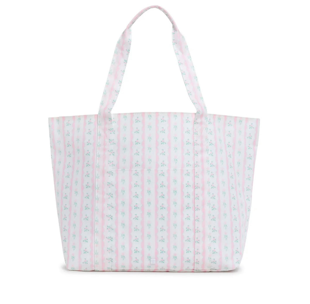 (Copy) Jumbo Tote- X- Large Tote Ribbon Floral Blue