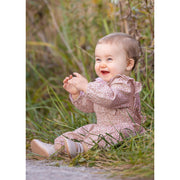 Load image into Gallery viewer, Pink Dashing Leopard Rayon Romper Mabel and Honey
