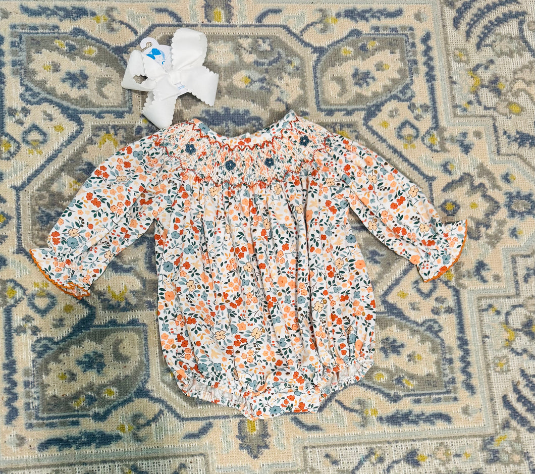 Autumn Blooms Geo Long Sleeve Bubble
