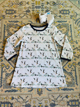Load image into Gallery viewer, Mannered Mallards Girls Susie Swing LS Dress
