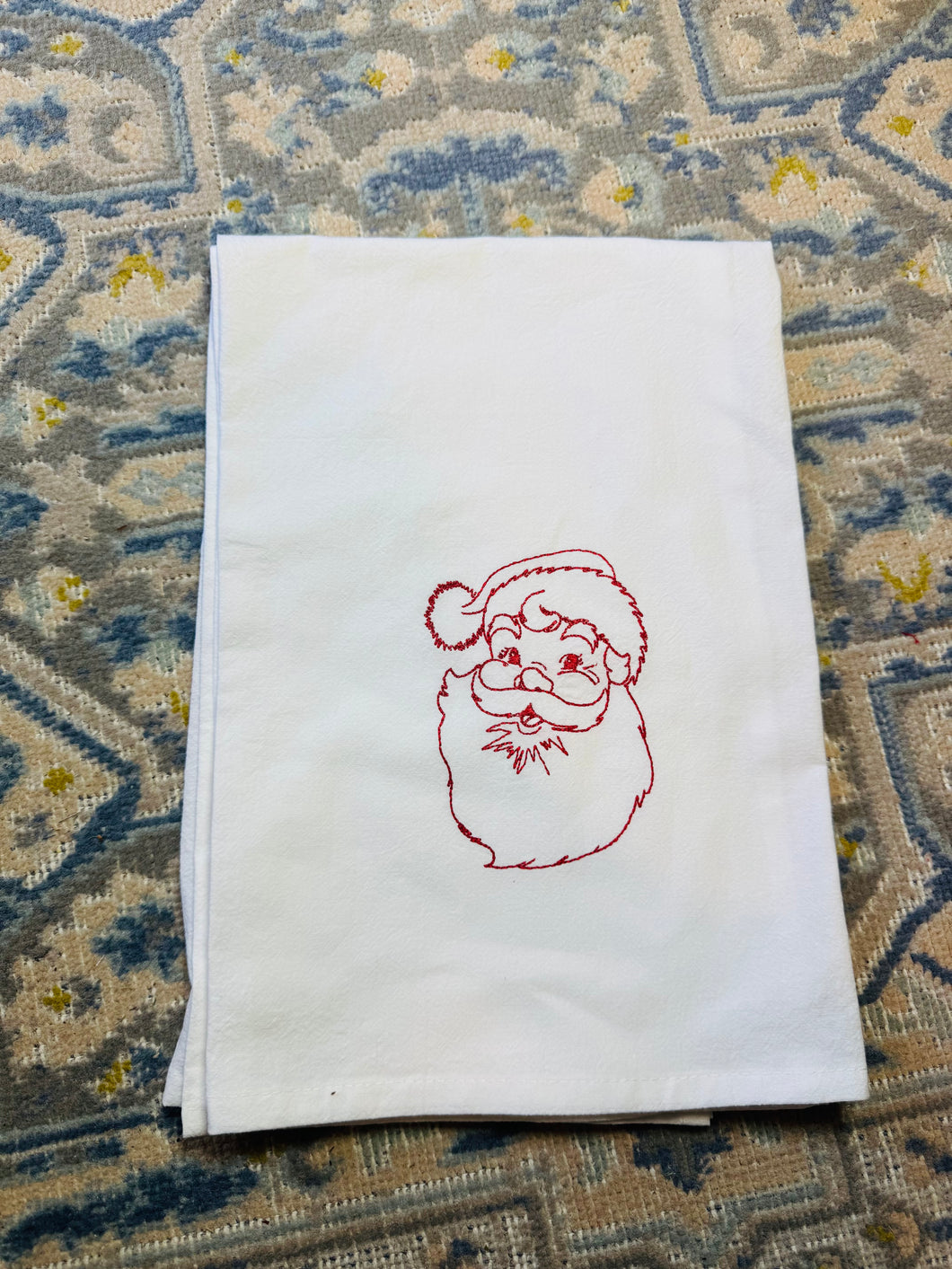 Santa Tea Towel