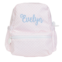 Load image into Gallery viewer, Apple of My Isla The Backpack Small Pink Gingham
