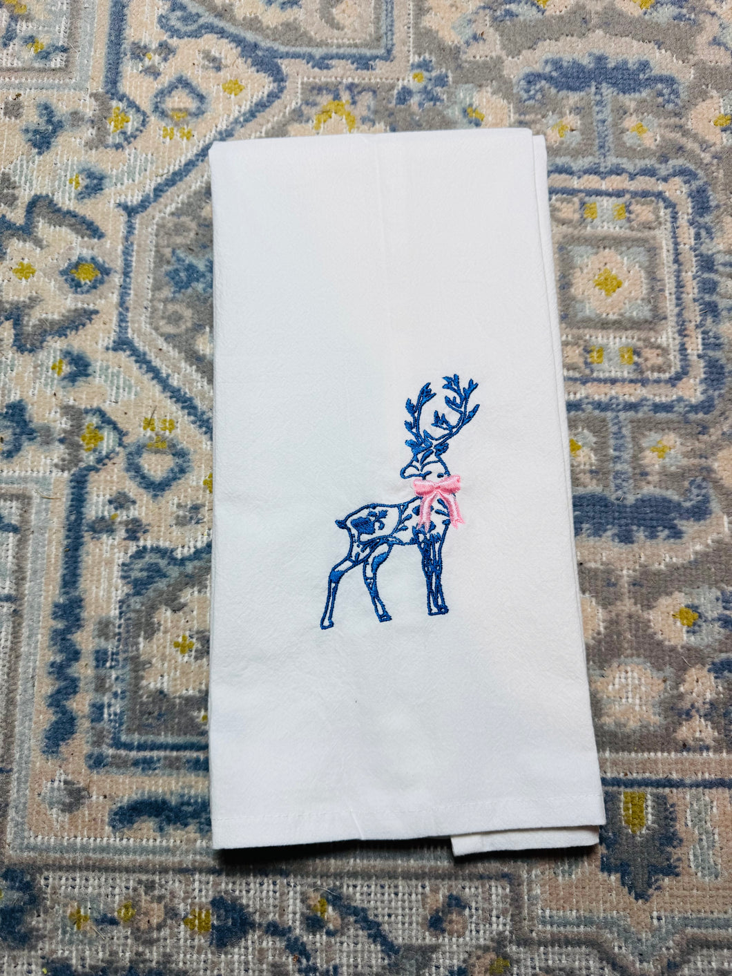 Reindeer Tea Towel