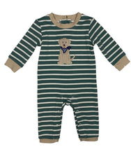 Load image into Gallery viewer, Puppy Appliqué Boy’s Romper
