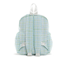 Load image into Gallery viewer, Mini Backpacker- Classic Plaid Green Backpack
