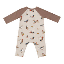 Load image into Gallery viewer, Ducks Long Sleeve Raglan Henley Romper
