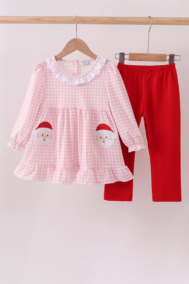 Santa Claus Ruffle Pant Set