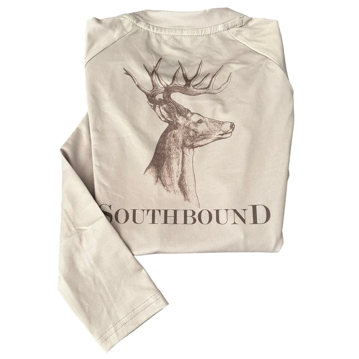 Southbound Long Sleeve Deer Performance Tee