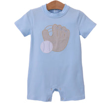 Load image into Gallery viewer, Trotter Street- Baseball Romper

