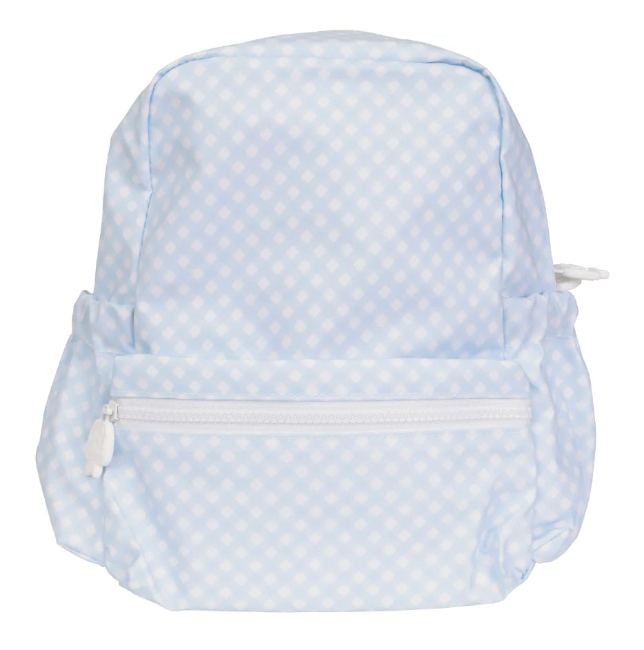 Blue Gingham- The Tots Backpack