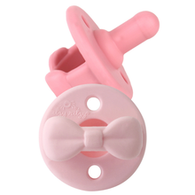 Load image into Gallery viewer, Sweetie Soother™ Pacifier Sets (2-pack): Toast + Buttercream Braids
