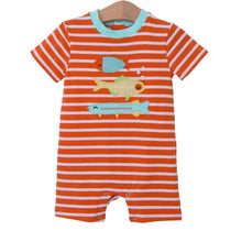 Load image into Gallery viewer, Trotter Street- Fish Trio Romper
