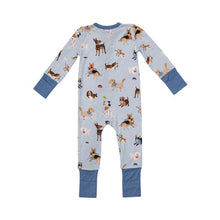 Load image into Gallery viewer, 2-WAY ZIPPER ROMPER - DOGGY DAYCARE BLUE
