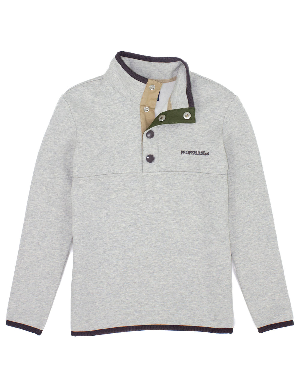 Properly Tied-Grey Carter Pullover