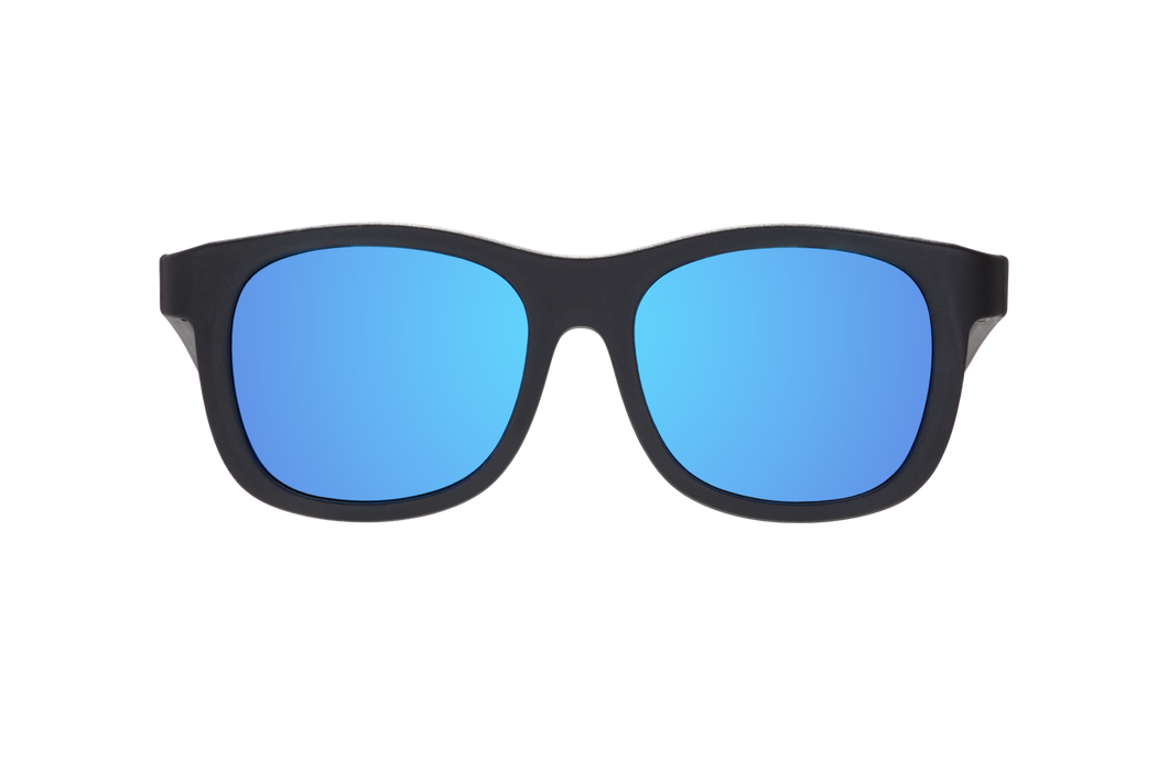 Polarized Navigator: Jet Black | Cobalt Mirrored Lens