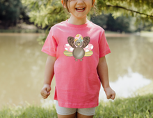 Load image into Gallery viewer, PREORDER- Girl&#39;s Thanksgiving Turkey Toddler Tee
