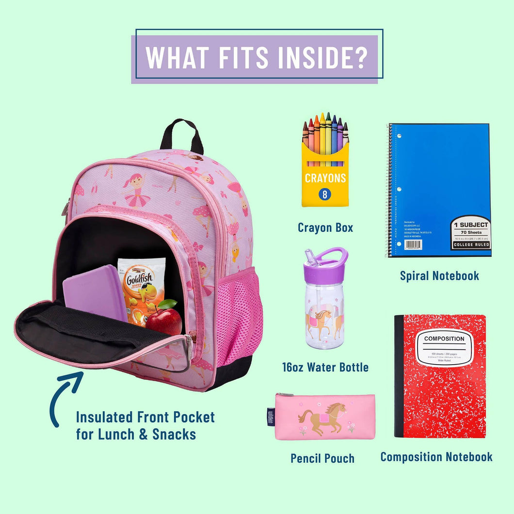 Ballerina Pack and Snack Backpack - 12 Inch